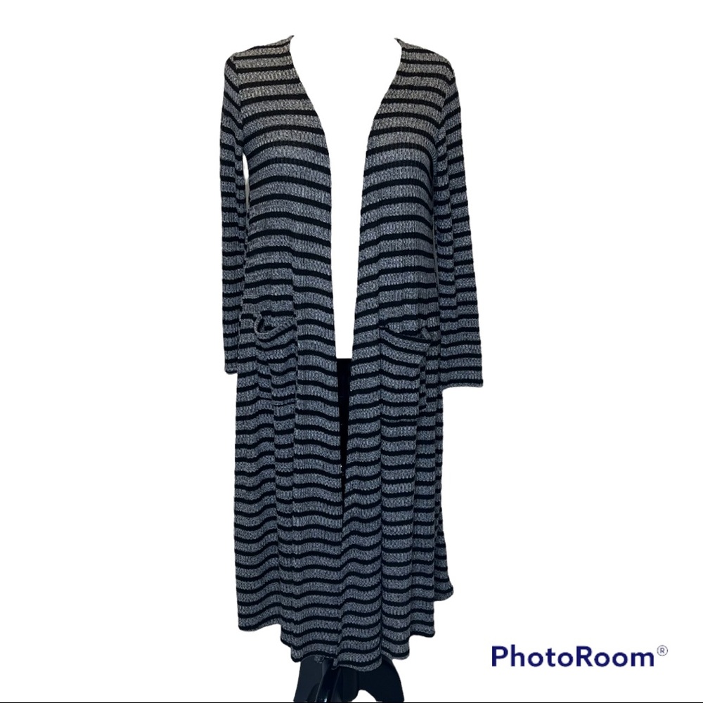 LuLaRoe Black/Grey Sarah Cardigan